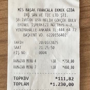 Ankara İvedik Şubesinde İftar Deneyimi