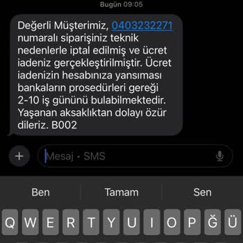 İptal Edilen Sipariş Ve Anlamsız Kampanya