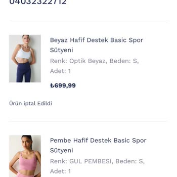 İptal Edilen Sipariş Ve Anlamsız Kampanya