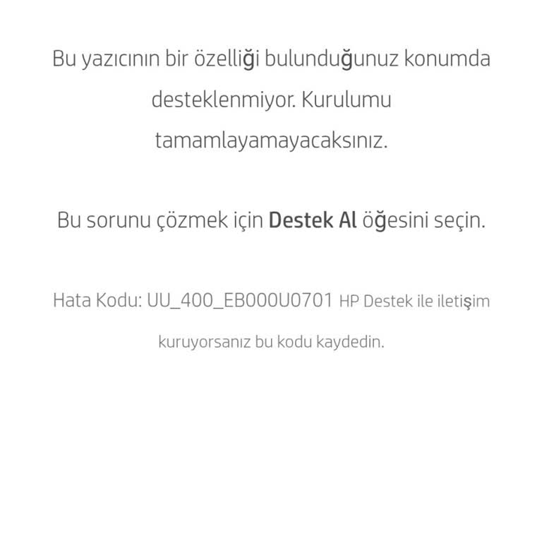 HP Yazıcı Destek Sorunu: Kurulumda Sürekli Hata