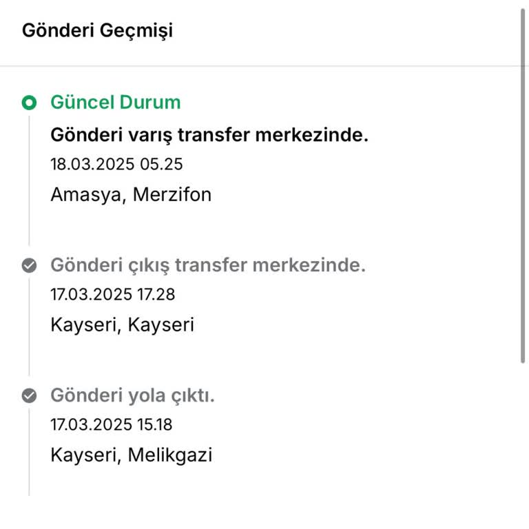 Aras Kargo Merzifon Şubesi'nde 3 Gündür Bekleyen Kargo