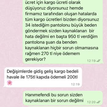 Yanlış Ürün Ve Haksız Değişim Ücretiyle Karşılaştım!