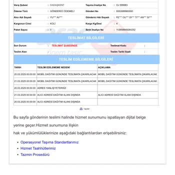Aras Kargo'nun Sorumsuzluğu Ve Dalga Geçen Tavırları