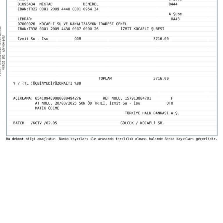 İSU Su Faturasında Haksız Yüksek Tutar Ve İlgisiz Müşteri Hizmetleri