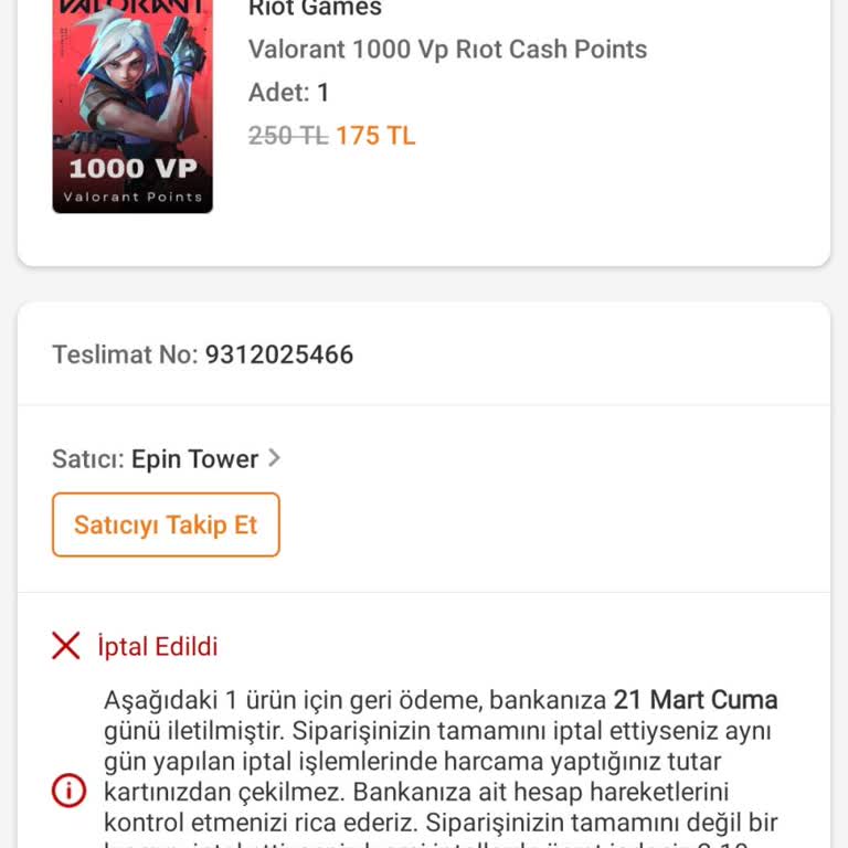 Trendyol'da Kupon Mağduriyeti Ve İptal Edilen Sipariş