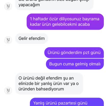 Yanlış Ürün Gönderimi Ve İletişim Sorunları