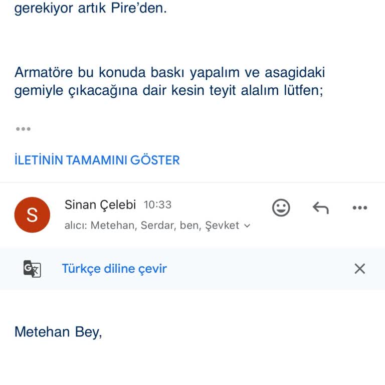 Geciken Gemi Teslimatı Yüzünden Müşterilere Rezil Olduk
