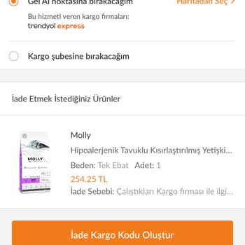 Yanıltıcı Kargo Seçeneği Ve İade Sorunu