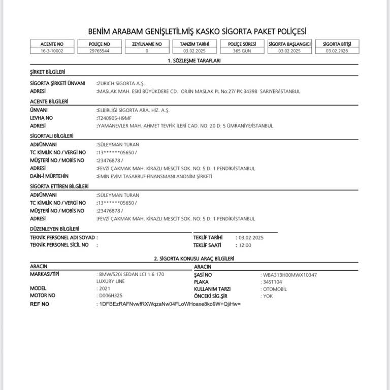 Yetkisiz Kasko İşlemi Ve Çifte Sigorta Sorunu