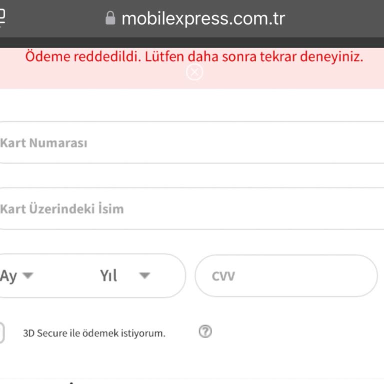 Hediye Çeki İle Alışverişte Sürekli Hata Alıyorum