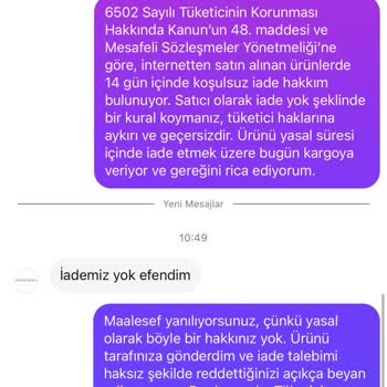 Yasal İade Hakkım Engelleniyor - Mağduriyetimin Giderilmesini Talep Ediyorum