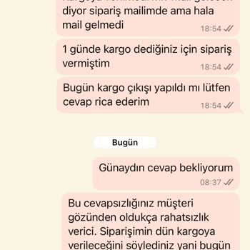 Kargo Süreci Ve İletişimde Yaşanan Aksaklıklar
