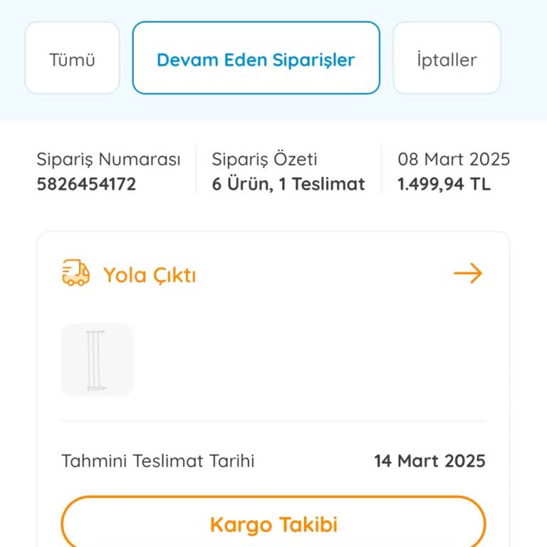 Ebebek Siparişim İki Haftadır Kayıp