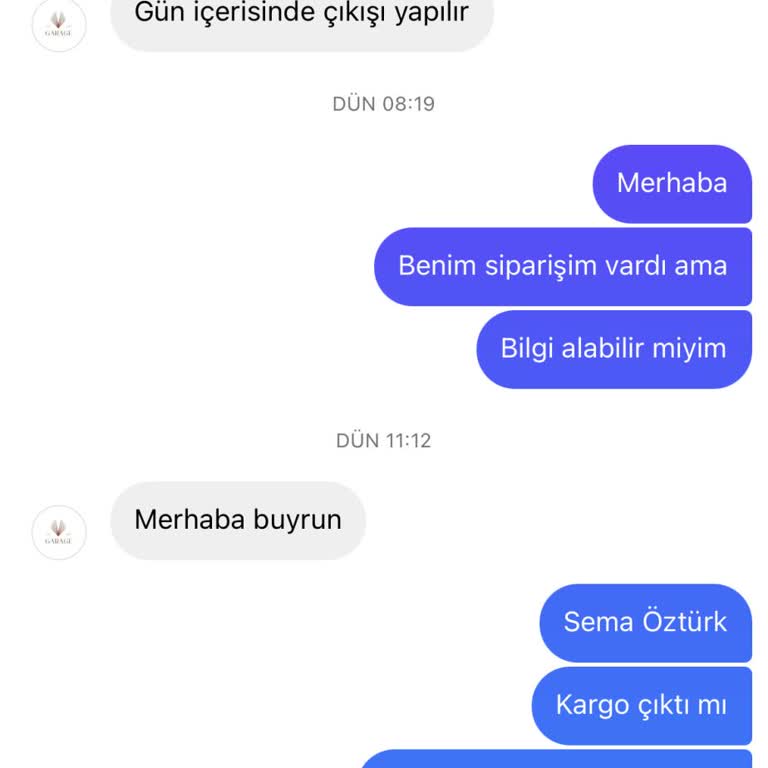 Garagesteel'de İletişim Sorunu Ve İade Talebi: Müşteri Memnuniyetsizliği