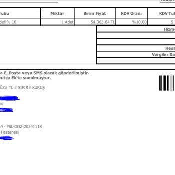 Hastane Faturasında Belirsiz Ücretlendirme Şoku