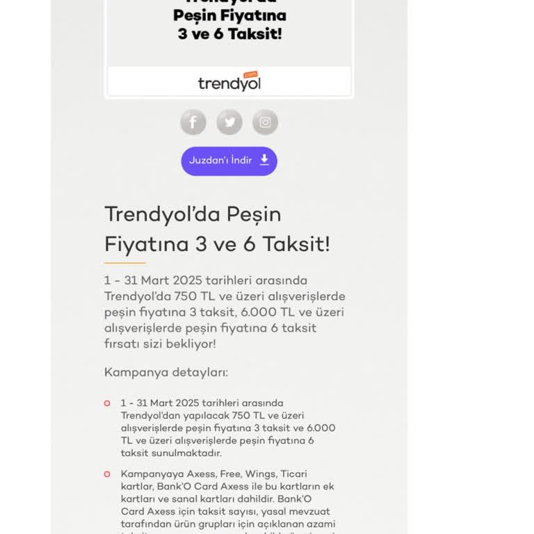 Trendyol'da Axess Kredi Kartı Taksit Sorunu