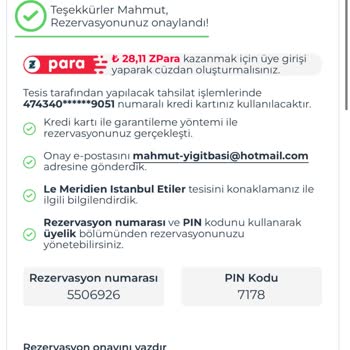 Rezervasyon İptali Mağduriyeti