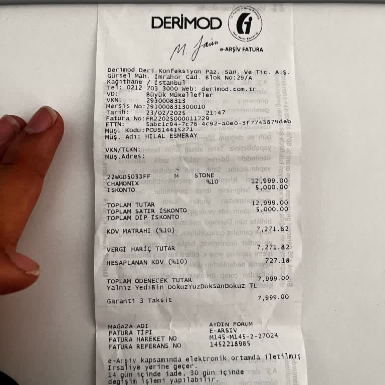 Derimod'da Deforme Olan Mont İçin İade Sorunu Ve Yanıltıcı Onarım Süreci