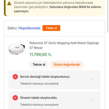 Roborock S7'nin Teknik Servis Sorunları