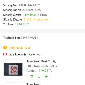 Trendyol GO Sipariş Teslimat Sorunları Ve Fiyat Artışı