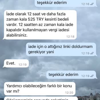 Bilet İade Ve Değişiklikte Çelişkili Bilgilendirme Sorunu