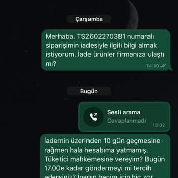 İade Sürecinde Bilgilendirme Eksikliği Ve Gecikme