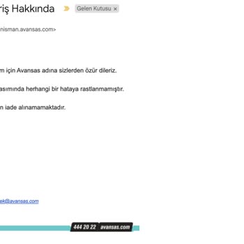 Avansas Kalem Siparişinde Hatalı Ürün Ve Yetersiz Müşteri Hizmeti