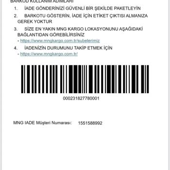 İade Edilen Ürünler İçin 6250 TL İade Edilmedi