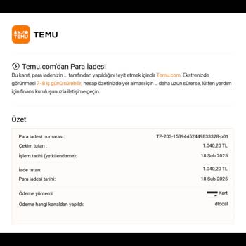 Temu'da İade Çıkmazı: Sipariş Güvenliği Sorgulanıyor
