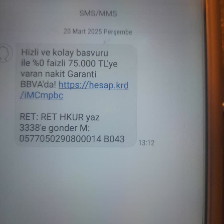 Hesap Kurdu'ndan Gelen Mesajlar