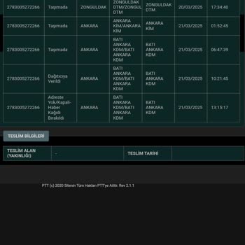 Kapıya Gelmeyen Kargo Hizmeti