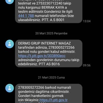 Kapıya Gelmeyen Kargo Hizmeti