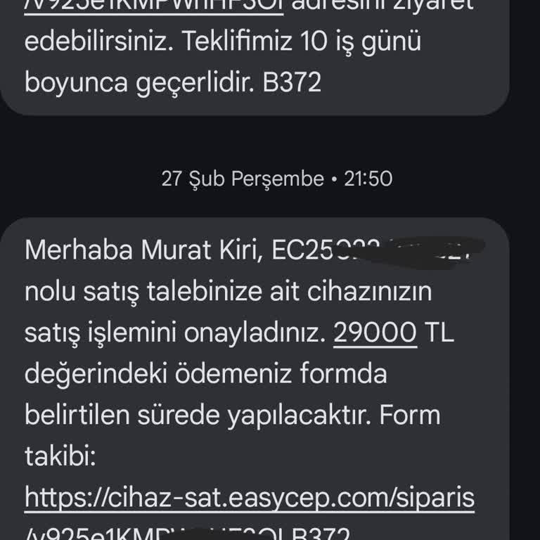 EasyCep İle Ödeme Sorunu: Para İadesi Bekleyişi
