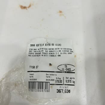 Aldığımız Kıyma Yağdan İbaret Çıktı