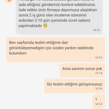 Kargo İade Sorunu Ve Para İadesi Talebi