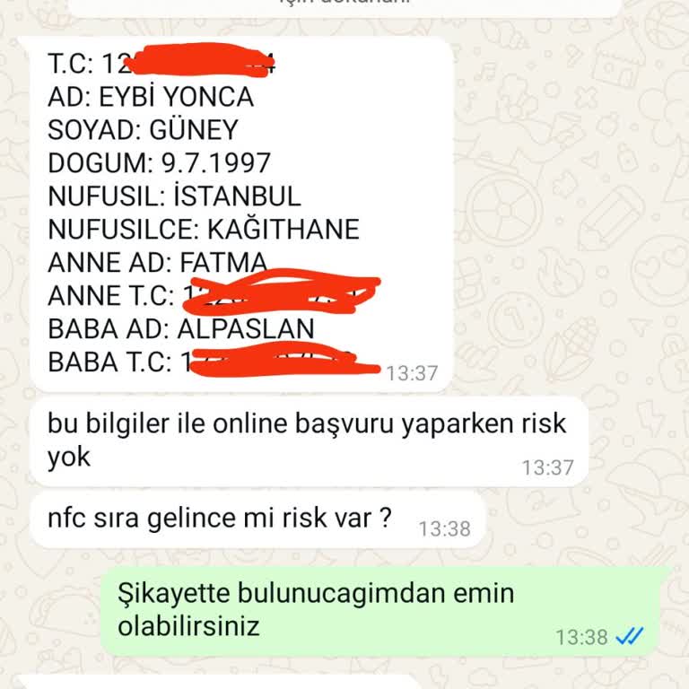 Şüpheli Yardım Başvurusu Ve Kişisel Bilgilerin Güvenliği