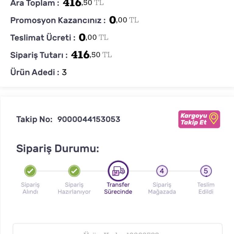 Gratis Alışverişimde Kargo Sorunu