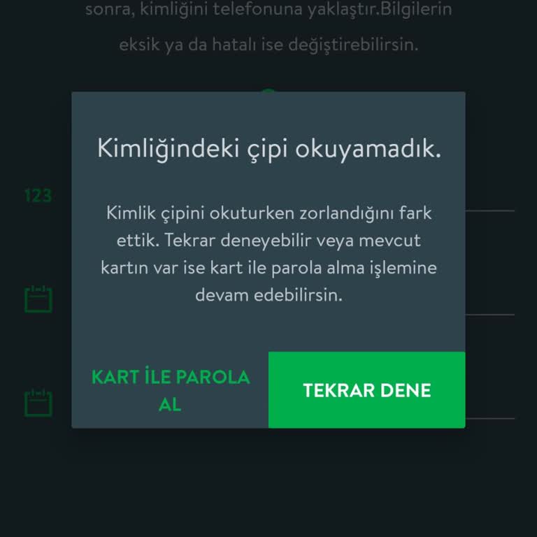NFC İle Şifre Güncelleme Sorunu