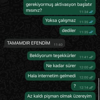 Rüzgarnet Aktivasyon Sorunu Ve Müşteri Hizmetleri Çilesi