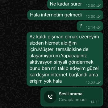 Rüzgarnet Aktivasyon Sorunu Ve Müşteri Hizmetleri Çilesi