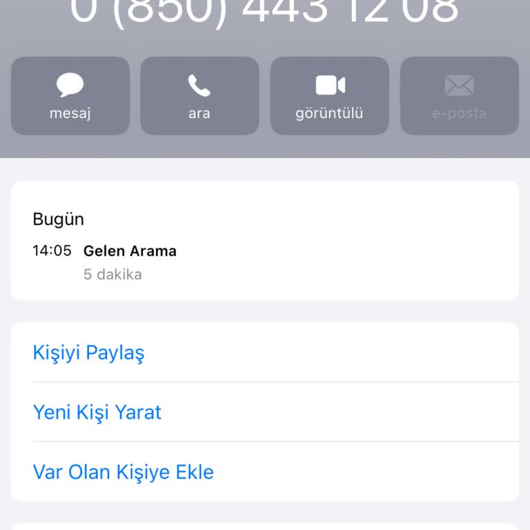 08504431208 Şüpheli Arama!