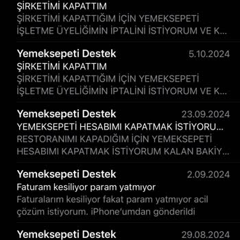 Restoran Kapanış Bildirimine Cevap Alınamıyor