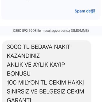 Vaycasino Sürekli Gelen SMS'lerden Bıktım