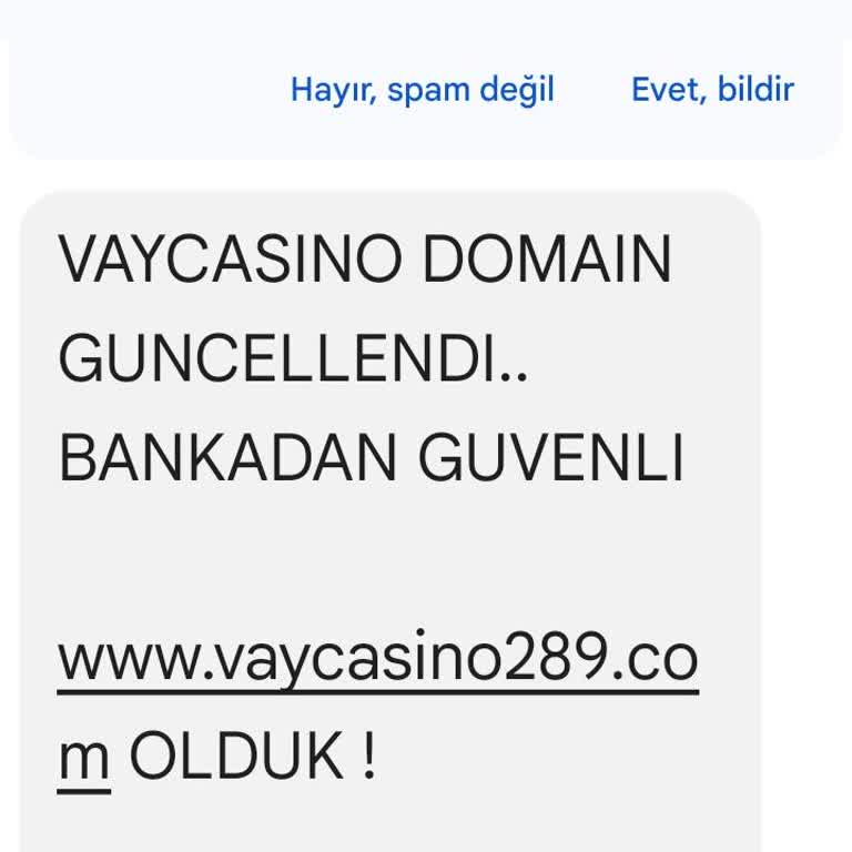 Vaycasino Sürekli Gelen SMS'lerden Bıktım