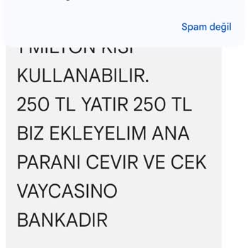 Vaycasino Sürekli Gelen SMS'lerden Bıktım