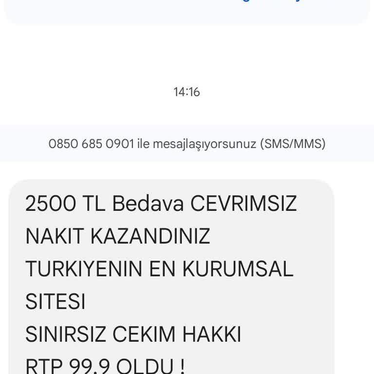Vaycasino Sürekli Gelen SMS'lerden Bıktım