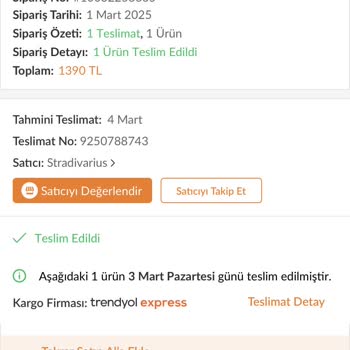 Trendyol Ve Stradivarius İade Sorunu