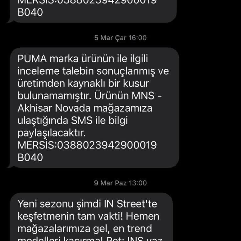 In Street Puma Ayakkabıda Yan Dikiş Açılması Ve İnceleme Sorunu