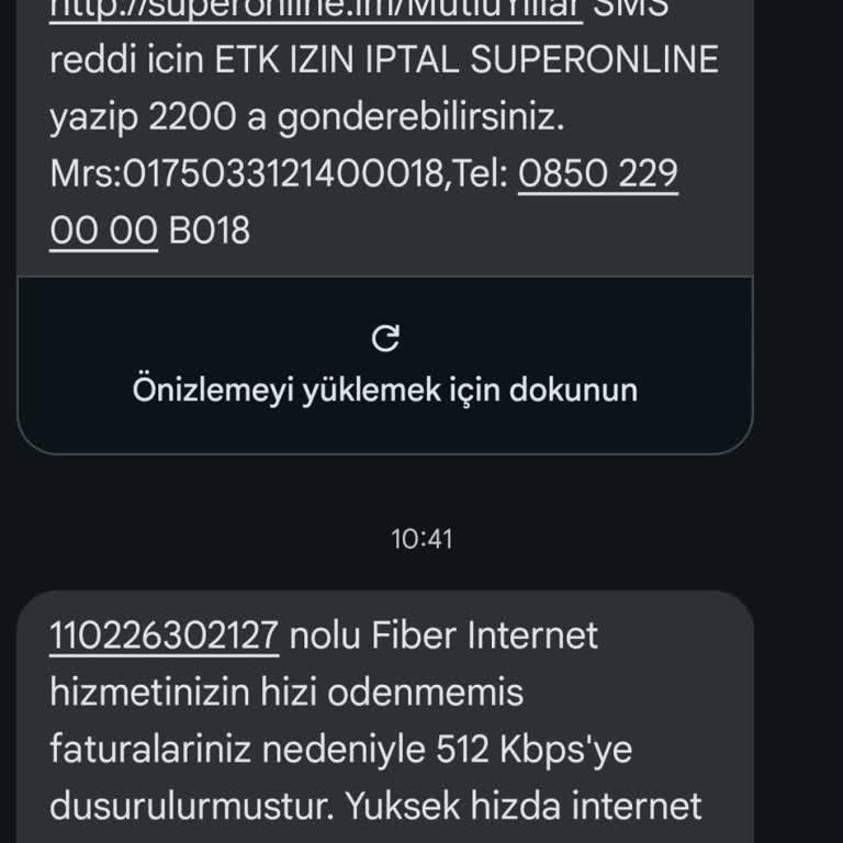 Turkcell Superonline Fatura Bilgilendirme Eksikliği Mağduriyeti