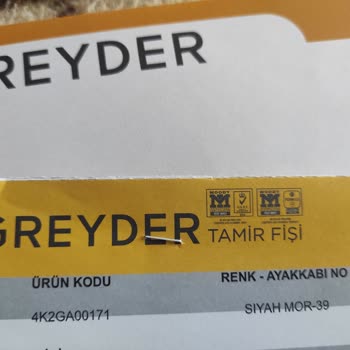 Greyder Ayakkabı Tamir Ve Değişim Sorunu